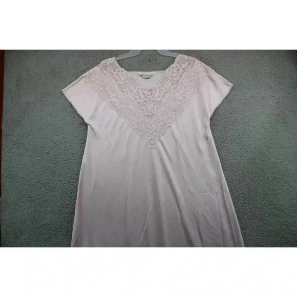 Wacoal Women's 100% Nylon & Lace Pajama Gown-Medium - Picture 8 of 10